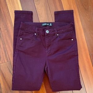 Design Lab Lord & Taylor Burgundy Jeans